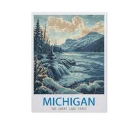 Michigan, the Great Lake State, Puzzles 1500 Pieces for Adults, Classic Puzzle Children Puzzle Challenging and Difficult Puzzles for Adults and Teenagers-O57x87cmJ173