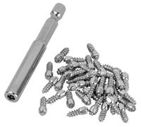Michigan Tungsten Wader Studs for Fishing Waders & Hiking Boots, Socket Included, Pack of 40