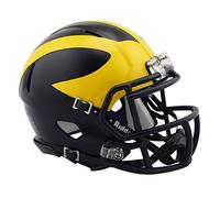 Michigan Wolverines 2016 Low Gloss NCAA Riddell Revolution SPEED Mini Football Helmet