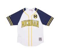 Michigan Wolverines Baseball Style Jersey - male - Mitchell & Ness - Training - White - XL - Sport XL
