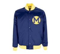 Michigan Wolverines Bomber Jacket, male, Mitchell & Ness, Bomber Jackets, Blue, XL, Jackets XL