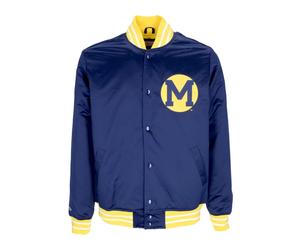 Michigan Wolverines Bomber Jacket - male - Mitchell & Ness - Bomber Jackets - Blue - XL - Jackets XL