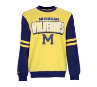 Michigan Wolverines Crewneck Sweatshirt - male - Mitchell & Ness - Sweatshirts - Multicolor - M - Sweatshirts & Hoodies M