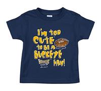 Michigan Wolverines Fans. I'm Too Cute to be a Buckeye Fan. Navy Toddler Tee (2T-4T) (2T).