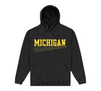 Michigan Wolverines Men's Logo Hoodie in Black | Size: Large Michigan Wolverines Black L