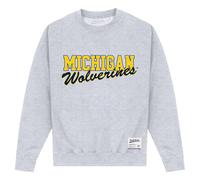 Michigan Wolverines Men's Printed Navy Sweatshirt in Grey | Size: Medium Michigan Wolverines Grey M