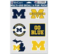 Michigan Wolverines Multi Use 6 FAN PACK