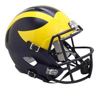 MICHIGAN WOLVERINES NCAA Riddell SPEED Full Size REPLICA Football Helmet (MATTE)