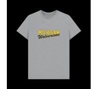 Michigan Wolverines Unisex T-Shirt Marl Colour: Athletic Grey, Size: XL Michigan University Light Grey S