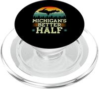 Michigan's Better Half Upper Peninsula Michigan Yooper PopSockets PopGrip for MagSafe