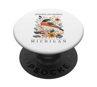 Michigan's Official State Bird American Robin PopSockets Adhesive PopGrip