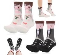 MICHIHOMIE 2 Pair Wedding Socks for Bride and Groom, Cute and Funny Socks for Couples, Novelty Wedding Gifts, Engagement Presents, Bride to Be Gifts
