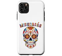Michoacán Día de Muertos, Sugar Skull, Colorful Skull Art Case for iPhone 11 Pro Max