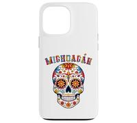 Michoacán Día de Muertos, Sugar Skull, Colorful Skull Art Case for iPhone 13 Pro Max