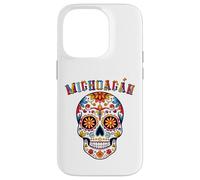 Michoacán Día de Muertos, Sugar Skull, Colorful Skull Art Case for iPhone 14 Pro
