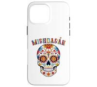 Michoacán Día de Muertos, Sugar Skull, Colorful Skull Art Case for iPhone 16 Pro Max