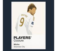 Michu Swansea City Icon Frame Men's Hoodie - Black / 5XL