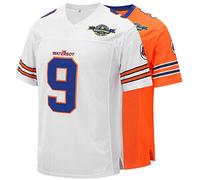 Micjersey Eway Waterboy Football Jersey, Stitched #9 Bobby Boucher 50th Anniversary Movie Football Jerseys S-XXXL - white - Large