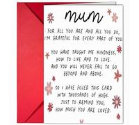 MICJLLT Mothers Day Card for Mum,Send Warm Blessing Message to Mom, Size 4.72 * 7.08 Inch Funny Mother'S Day Cards from Son Daughter Child Greetings, Thank You Mothers Gifts Decorations