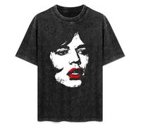 Mick Jagger Face Unisex T-Shirt Top Black Mens Tee M