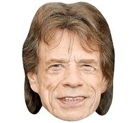 Mick Jagger (Smile) Celebrity Mask, Flat Card Face, Fancy Dress Mask