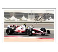 Mick Schumacher F1 Formula One Signed 12x8 Inch Photo Print With Pre Printed Signature Autograph Gift Wall Art, Motor Racing Artwork