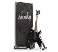 Mick Thomson (Slipknot): B.C. Rich Warlock - Miniature Guitar Replica - Music Gifts - Handmade Ornamental 1/4 Scale - Includes a Display Box, Name Tag and Miniature Guitar Stand