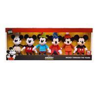 Mickey 90th 12236 mickey_mouse Plush Collector Set, Multicolor