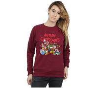 Mickey And Friends Winter Wishes Sweatshirt Disney Burgundy XL