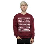 Mickey And Minnie Christmas Fair Isle Sweatshirt Disney Burgundy M