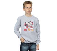 Mickey And Minnie Christmas Kiss Sweatshirt Disney Grey 7-8 Years