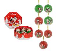 Mickey & Minnie Set of 7 Baubles Disney Multi One Size