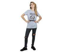 Mickey And Minnie Mouse Great Pair Cotton Boyfriend T-Shirt Disney Grey M