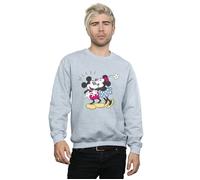 Mickey And Minnie Mouse Kiss Sweatshirt Disney Grey L