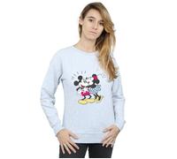 Mickey And Minnie Mouse Kiss Sweatshirt Disney Grey XXL