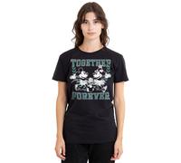 Mickey And Minnie Together Forever T-Shirt S-2XL, Black