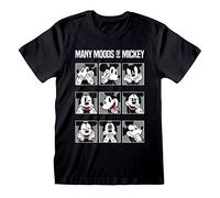 Mickey Mouse Many Moods of Mickey T-Shirt black S