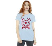 Mickey Football Head Cotton Boyfriend T-Shirt Disney Baby Blue M