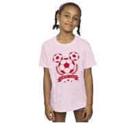 Mickey Football Head Cotton T-Shirt Disney Baby Pink 3-4 Years