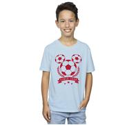 Mickey Football Head T-Shirt Disney Baby Blue 5-6 Years