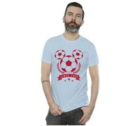 Mickey Football Head T-Shirt Disney Baby Blue M