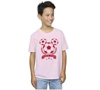 Mickey Football Head T-Shirt Disney Baby Pink 9 Years