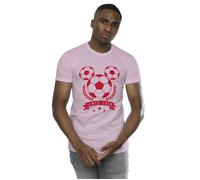 Mickey Football Head T-Shirt Disney Baby Pink S