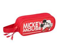 MICKEY & FRIENDS RACING - Triple Zip Pencil Case, Ideal for Children from 5 to 14 Years, Comfortable and Versatile, Quality and Resistance, 21 x 7 x 8.5 cm