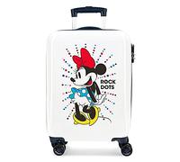 Disney Minnie Magic White Cabin Suitcase 37 x 55 x 20 cm Rigid ABS Combination Lock 34 Litre 2.6 kg 4 Double Wheels Hand Luggage