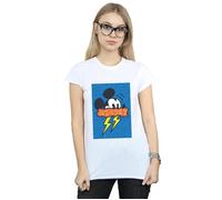 Mickey Mouse 90s Flash Cotton T-Shirt Disney White XL