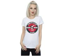 Mickey Mouse American Icon Cotton T-Shirt Disney White L