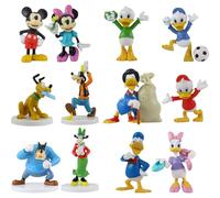 Mickey Mouse and Friends 3D Figures - Highly Detailed 6-10cm Collectible Miniature Figures Perfect for Cake Toppers - (Complete Set of All 12)