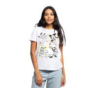 Mickey Mouse Women's and Friends 90'S Graphic Classic T-Shirt White | Size: Medium Mickey Mouse White M