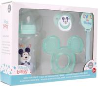 Mickey Mouse Baby Gift Set - Bottle, Pacifier & Holder and Teether - BPA Free